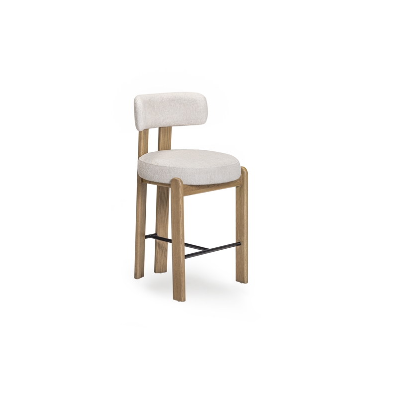 Odessa Cream Performance Fabric Counter Stool