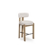 Odessa Cream Performance Fabric Counter Stool