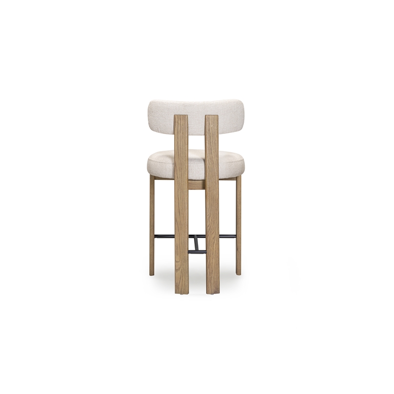 Odessa Cream Performance Fabric Counter Stool