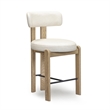 Odessa Cream Performance Vegan Leather Counter Stool