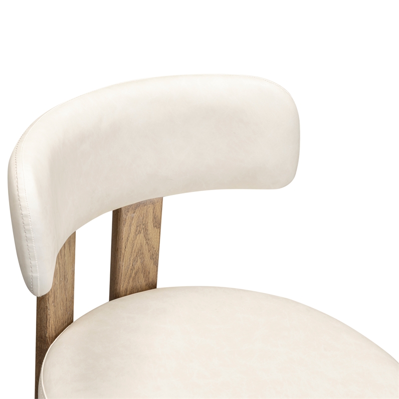 Odessa Cream Performance Vegan Leather Counter Stool