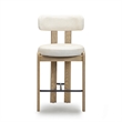 Odessa Cream Performance Vegan Leather Counter Stool