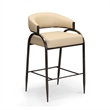 Tatum Taupe Performance Vegan Leather Counter Stool