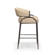 Tatum Taupe Performance Vegan Leather Counter Stool