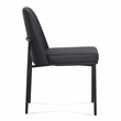 Sydney Black Performance Vegan Leather Dining Chair Set of 2