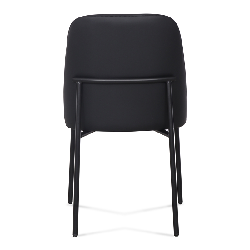 Sydney Black Performance Vegan Leather Dining Chair Set of 2