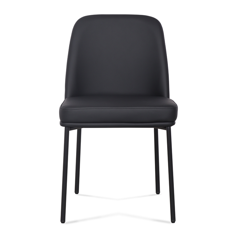 Sydney Black Performance Vegan Leather Dining Chair Set of 2