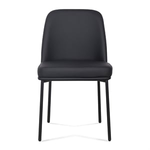 Sydney Black Performance Vegan Leather Dining Chair Set of 2