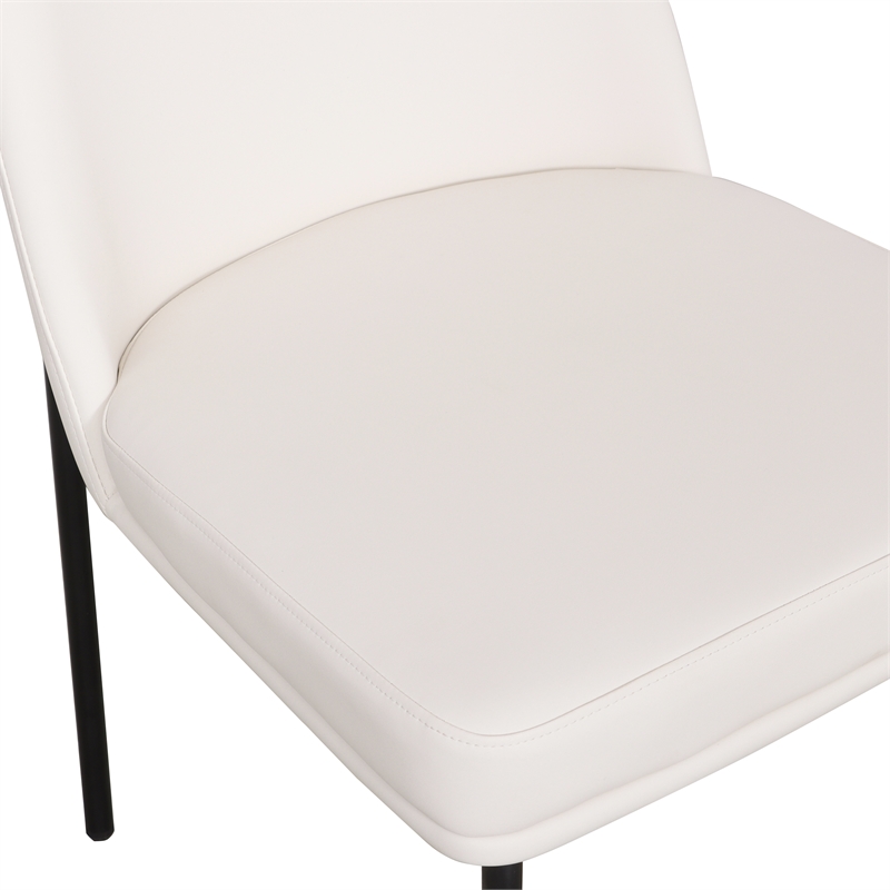 Sydney Cream Performance Vegan Leather Dining Chair Set of 2