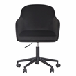 TOV Furniture Sydney Black Performance Velvet Office Desk Chair