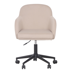 Sydney Taupe Performance Velvet Office Desk Chair