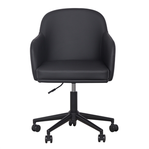 TOV Furniture Sydney Black Performance Vegan Leather Office Desk Chair