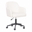 TOV Furniture Sydney Cream Performance Vegan Leather Office Desk Chair