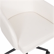 TOV Furniture Sydney Cream Performance Vegan Leather Office Desk Chair