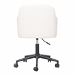 TOV Furniture Sydney Cream Performance Vegan Leather Office Desk Chair