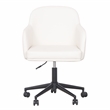 TOV Furniture Sydney Cream Performance Vegan Leather Office Desk Chair