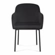 Sydney Black Performance Velvet Armchair Set of 2
