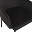 Sydney Black Performance Velvet Armchair Set of 2