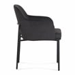 Sydney Black Performance Velvet Armchair Set of 2