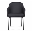 Sydney Black Performance Vegan Leather Armchair Set of 2