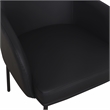 Sydney Black Performance Vegan Leather Armchair Set of 2
