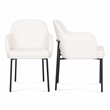 Sydney Cream Performance Vegan Leather Armchair Set of 2