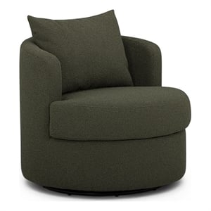 TOV Furniture Silvi Kale Green Boucle Swivel Chair