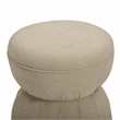 Tomlin Tan Performance Chenille Game Table and Ottoman Set
