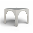 Tomlin Cream Performance Chenille Game Table and Ottoman Set