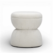 Tomlin Cream Performance Chenille Game Table and Ottoman Set