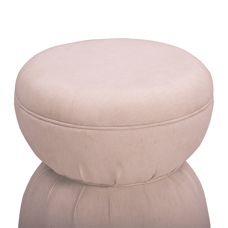 Tomlin Light Pink Performance Chenille Game Table and Ottoman Set