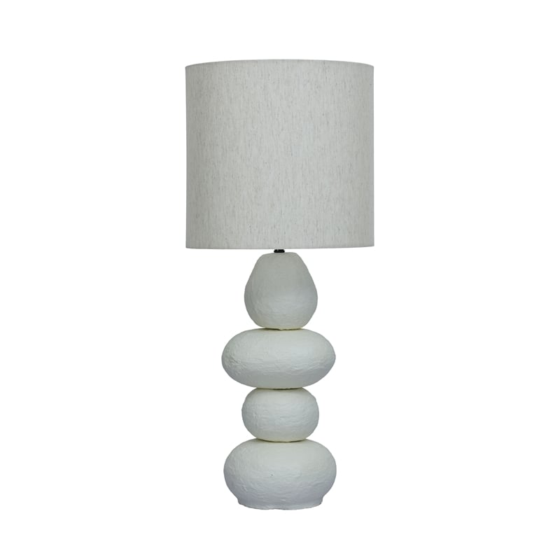 Pebble Cream Table Lamp
