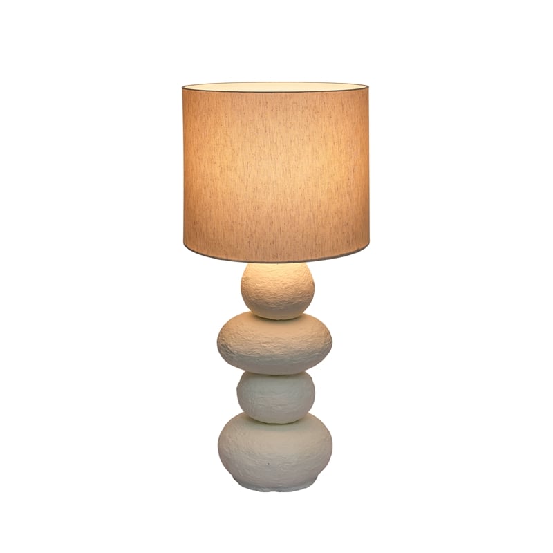 Pebble Cream Table Lamp