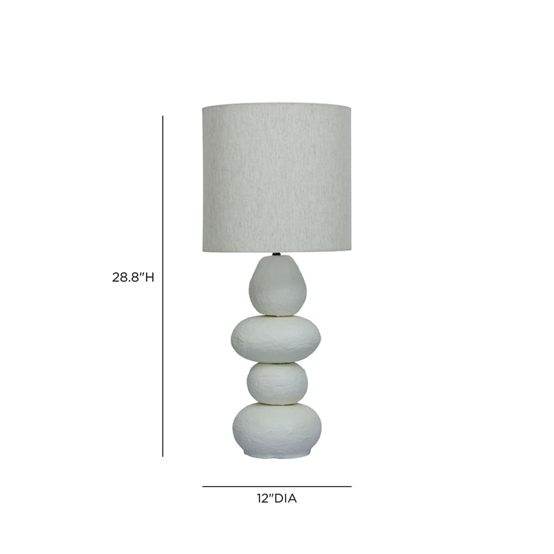 Pebble Cream Table Lamp