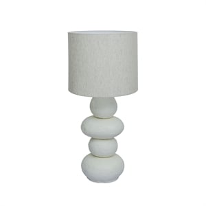 Pebble Cream Table Lamp