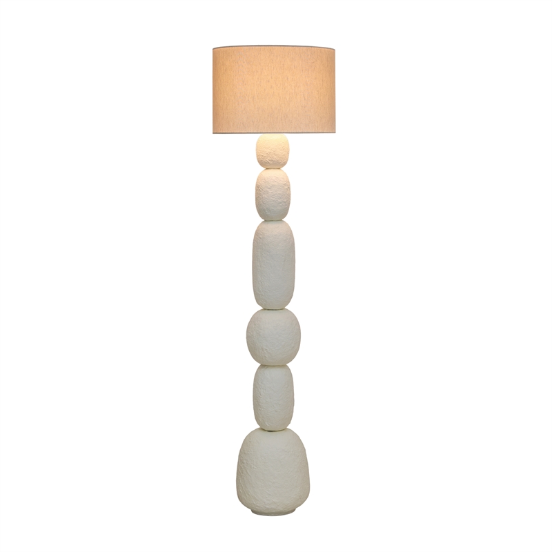 Pebble Cream Floor Lamp