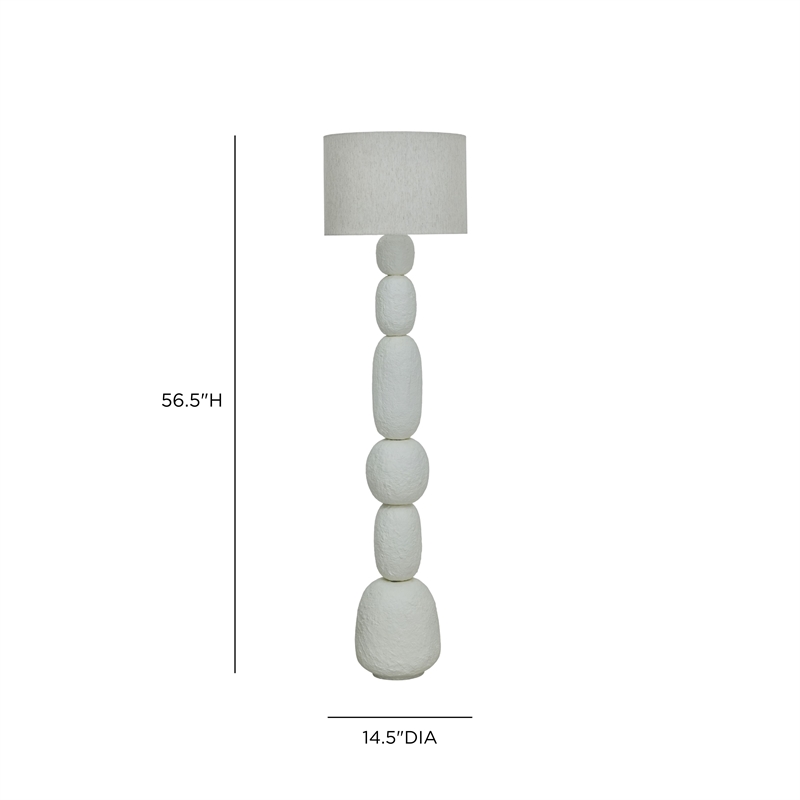 Pebble Cream Floor Lamp
