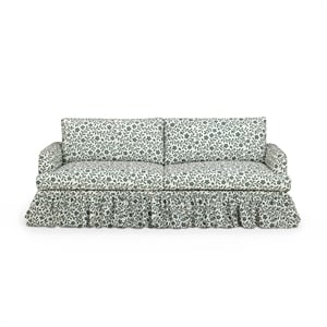 Gertrude Floral Linen Weave Sofa