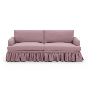 Gertrude Mauve Upcycled Fabric Sofa