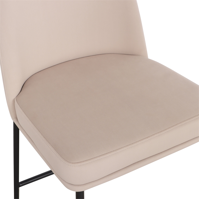 Sydney Taupe Performance Velvet Counter Stool Set of 2