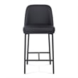 Sydney Black Performance Vegan Leather Counter Stool Set of 2