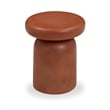 Lydia Red Concrete Indoor/Outdoor Side Table