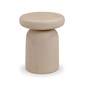 Lydia Cream Concrete Indoor/Outdoor Side Table