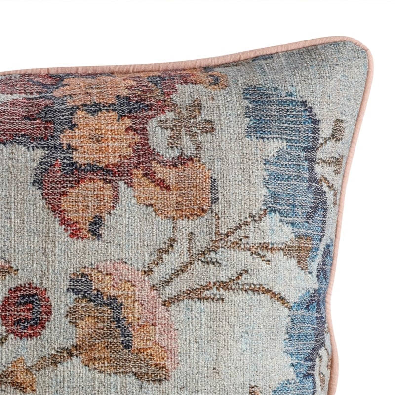 Taman Natural Cotton Accent Pillow in Autumn Florals