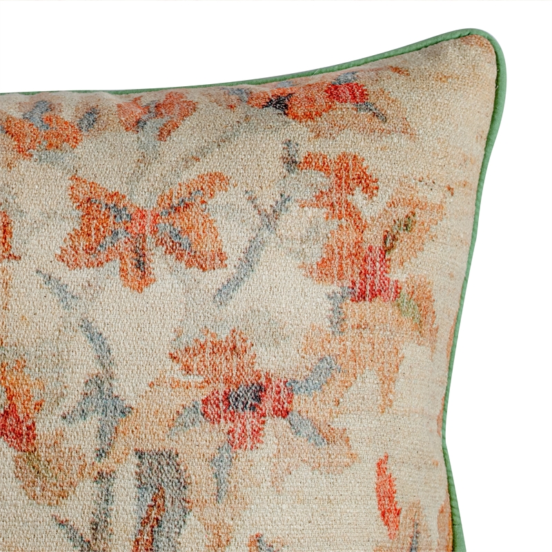 Taman Natural Cotton Accent Pillow in Summer Florals