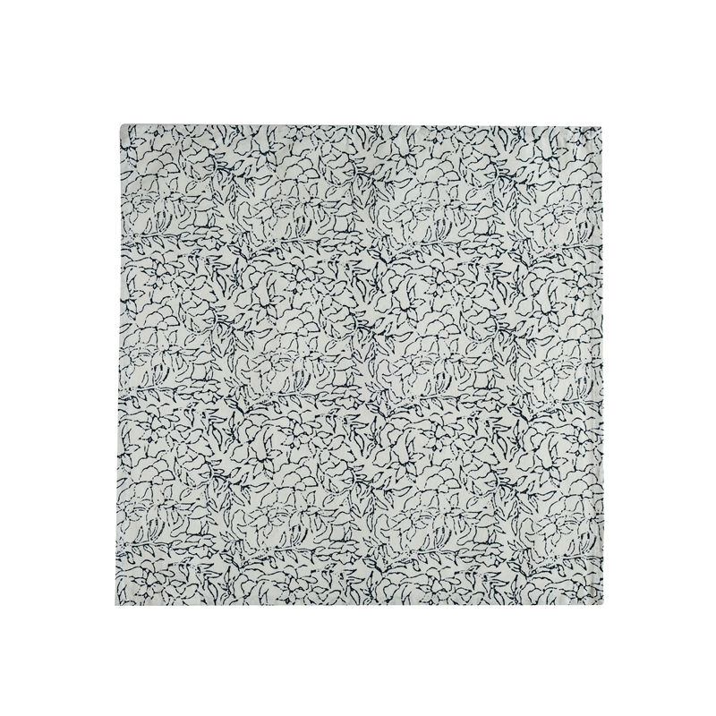 Crissy Cotton Canvas Printed Napkins - Set of 4 - Inked