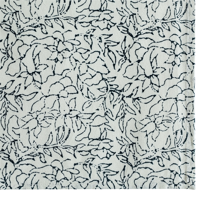 Crissy Cotton Canvas Printed Napkins - Set of 4 - Inked
