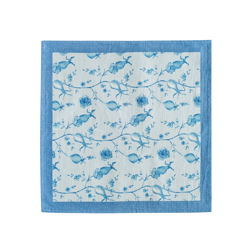 Dolce Baby Blue Natural Cotton Napkin (Set of 4)