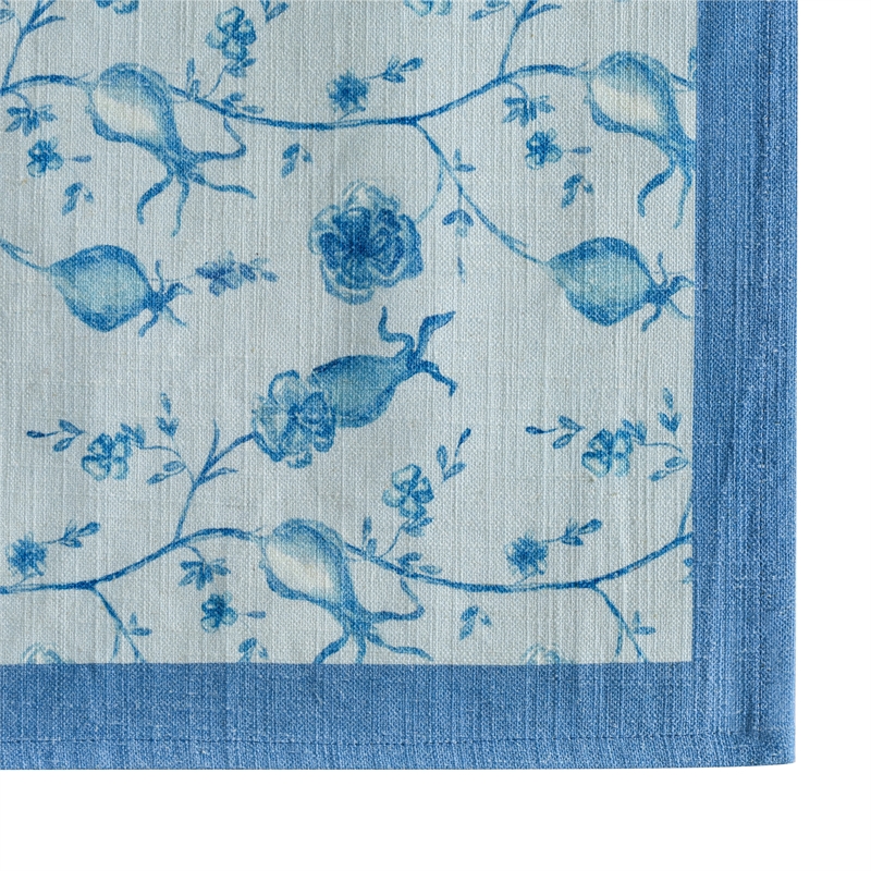 Dolce Baby Blue Natural Cotton Napkin (Set of 4)