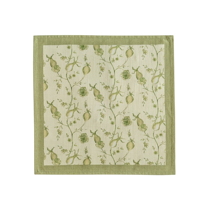 Dolce Olive Green Natural Cotton Napkin (Set of 4)